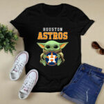 Baby Yoda Hug Houston Astros 3 T Shirt