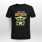 Baby Yoda Hug Houston Astros 4 T Shirt
