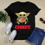 Baby Yoda Hug Kansas City Chiefs 2 T Shirt