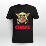 Baby Yoda Hug Kansas City Chiefs 3 T Shirt