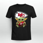 Baby Yoda Hug Kansas City Chiefs 8 T Shirt