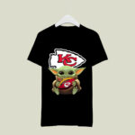 Baby Yoda Hug Kansas City Chiefs 9 T Shirt