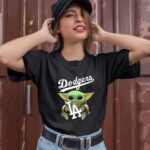 Baby Yoda Hug Los Angeles Dodgers 1 T Shirt