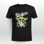Baby Yoda Hug Los Angeles Dodgers 3 T Shirt