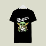 Baby Yoda Hug Los Angeles Dodgers 4 T Shirt