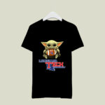 Baby Yoda Hug Louisiana Tech Bulldogs 4 T Shirt