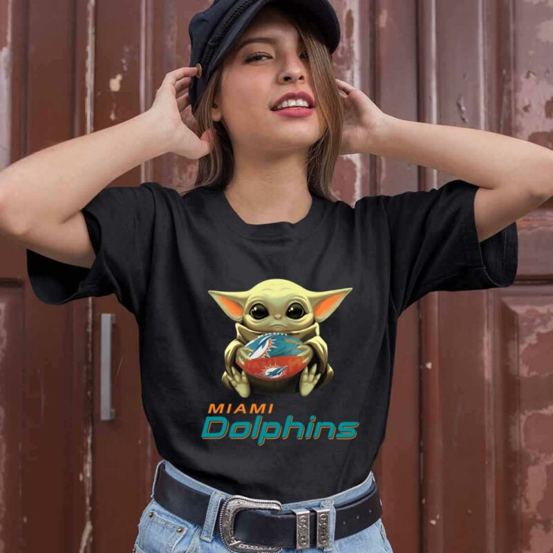 Baby Yoda Hug Miami Dolphins 0 T Shirt