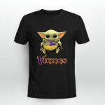 Baby Yoda Hug Minnesota Vikings 4 T Shirt
