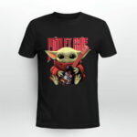 Baby Yoda Hug Motley Crue 2 T Shirt