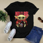 Baby Yoda Hug Motley Crue 3 T Shirt