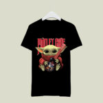 Baby Yoda Hug Motley Crue 4 T Shirt