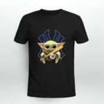 Baby Yoda Hug New York Yankees 4 T Shirt