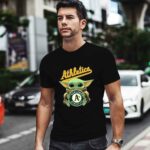 Baby Yoda Hug Oakland Athletics Baseball 0 T Shirt