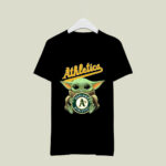Baby Yoda Hug Oakland Athletics Baseball 3 T Shirt