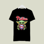 Baby Yoda Hug Philadelphia Phillies 2 T Shirt