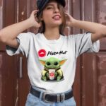 Baby Yoda Hug Pizza Hut 2 T Shirt