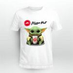 Baby Yoda Hug Pizza Hut 4 T Shirt