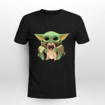 Baby Yoda Hug Pug Dog 3 T Shirt