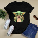 Baby Yoda Hug Pug Dog 4 T Shirt