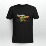 Baby Yoda Hug Saints New Orleans 3 T Shirt