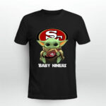 Baby Yoda Hug San Francisco 49ers Football 2 T Shirt