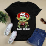 Baby Yoda Hug San Francisco 49ers Football 3 T Shirt