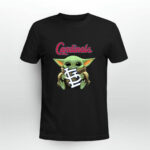Baby Yoda Hug St Louis Cardinals 4 T Shirt