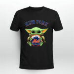 Baby Yoda Hugs The New York Mets Baseball 2 T Shirt