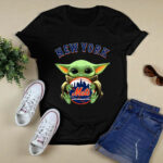 Baby Yoda Hugs The New York Mets Baseball 3 T Shirt