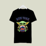Baby Yoda Hugs The New York Mets Baseball 4 T Shirt
