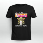 Baby Yoda I Like Dunkin Donuts More Than People 2 T Shirt