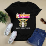 Baby Yoda I Like Dunkin Donuts More Than People 3 T Shirt