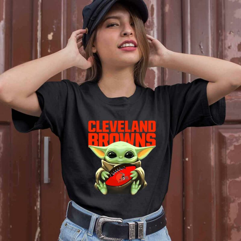 Baby Yoda Loves The Cleveland Browns Star Wars 0 T Shirt
