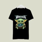 Baby Yoda Loves the Philadelphia Eagles Star Wars 2 T Shirt