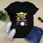 Baby Yoda Play Drum Star Wars 3 T Shirt