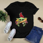 Baby Yoda St Louis Cardinals 4 T Shirt
