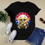 Baby Yoda Texas Rangers Baseball 2 T Shirt
