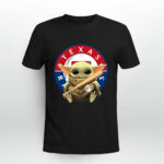 Baby Yoda Texas Rangers Baseball 4 T Shirt