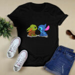 Baby Yoda and Baby Stitch Friends 4 T Shirt