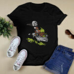 Baby Yoda and Mandalorian Calvin and Hobbes 4 T Shirt