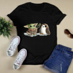 Baby Yoda and Sad Porg 2 T Shirt