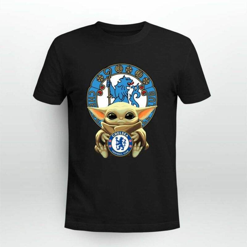 Baby Yoda Hug Chelsea Logo 2021 0 T Shirt