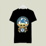 Baby yoda hug Chelsea logo 2021 1 T Shirt