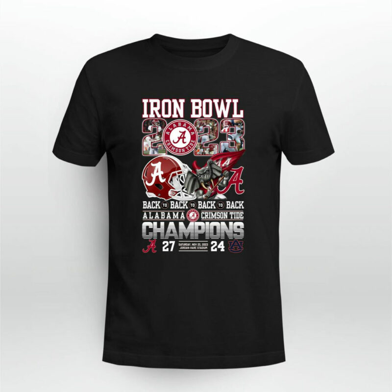 Back To Back Alabama 27 24 Auburn Saturday Nov 25 2023 Jordan Hare Stadium 0 T Shirt