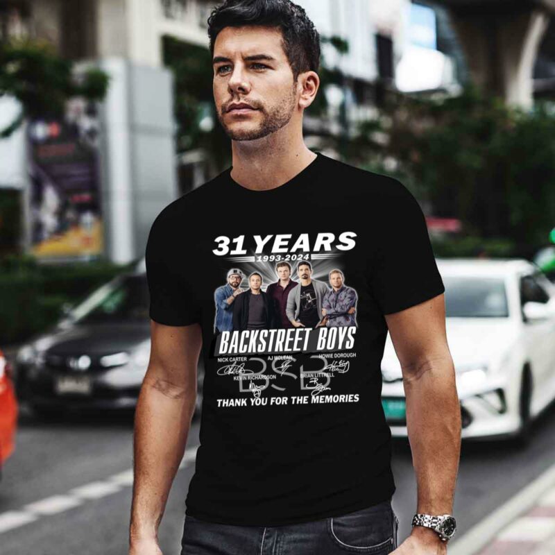 Backstreet Boys 31 Years 1993 2024 Thank You For The Memories 0 T Shirt