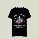 Ballet Shark Ten Du du du Funny 3 T Shirt