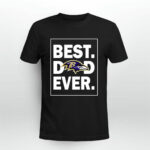 Baltimore Ravens Best Dad Ever Fathers Day 1 T Shirt