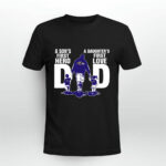 Baltimore Ravens Dad sons first hero daughters first love 4 T Shirt