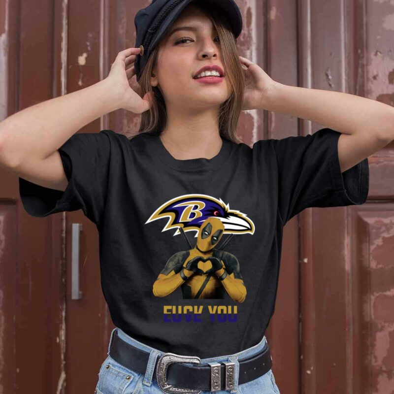 Baltimore Ravens Deadpool Fuck You Love You 0 T Shirt