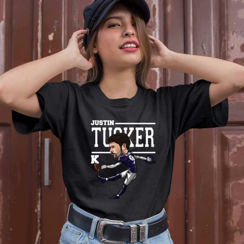 Baltimore Ravens Justin Tucker Cartoon 0 T Shirt